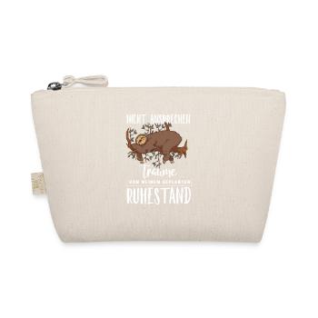 Ruhestands Träume Faultier Rente Kollegengeschenk - Bio-Täschchen - Natur - Vorne