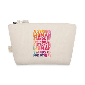 Aquarelle féministe Une femme forte - Trousse biologique - nature - Devant