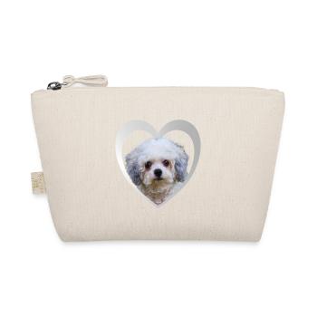 Amoureux des chiens - Cœur de chien - Bolonka - Trousse biologique - nature - Devant
