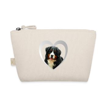 Dog Lovers - Dogs Heart - Bernese Mountain Dog - Organic Pouch - nature - Front