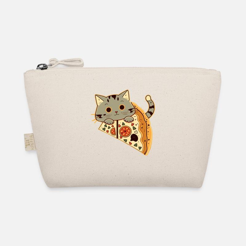 Pizza mit Katze Bio-Täschchen