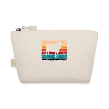Cow Retro Moo Farmer Milk Farm Gift - Organic Pouch - nature - Front