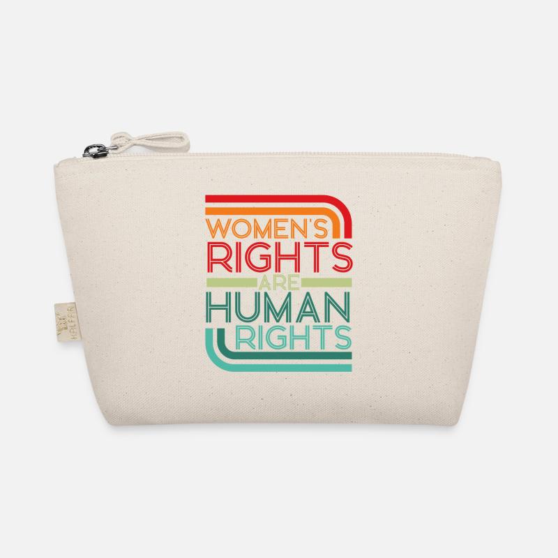 Feminist Retro Women's Rights Are - Bio-Täschchen - Natur