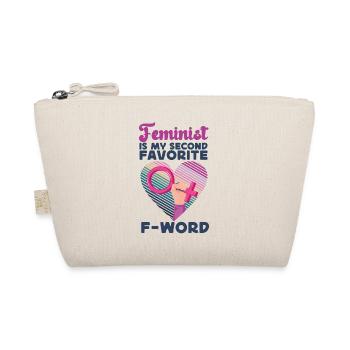 Féministe Cœur Féministe est mon - Trousse biologique - nature - Devant