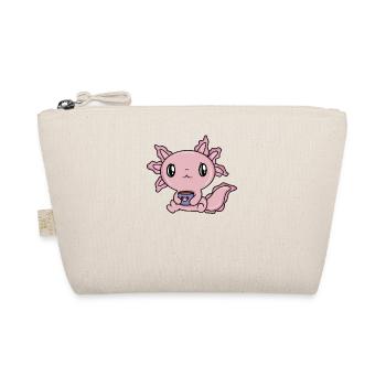Coffee Cute Axolotl - Organic Pouch - nature - Front