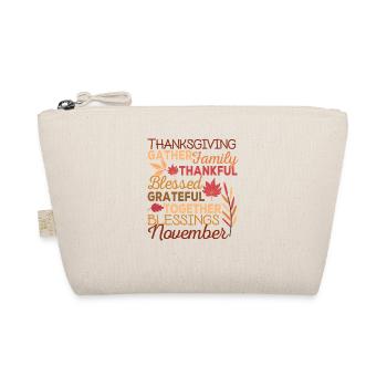 Dankbar Segen Thanksgiving Familie Lustig Urlaub - Bio-Täschchen - Natur - Vorne