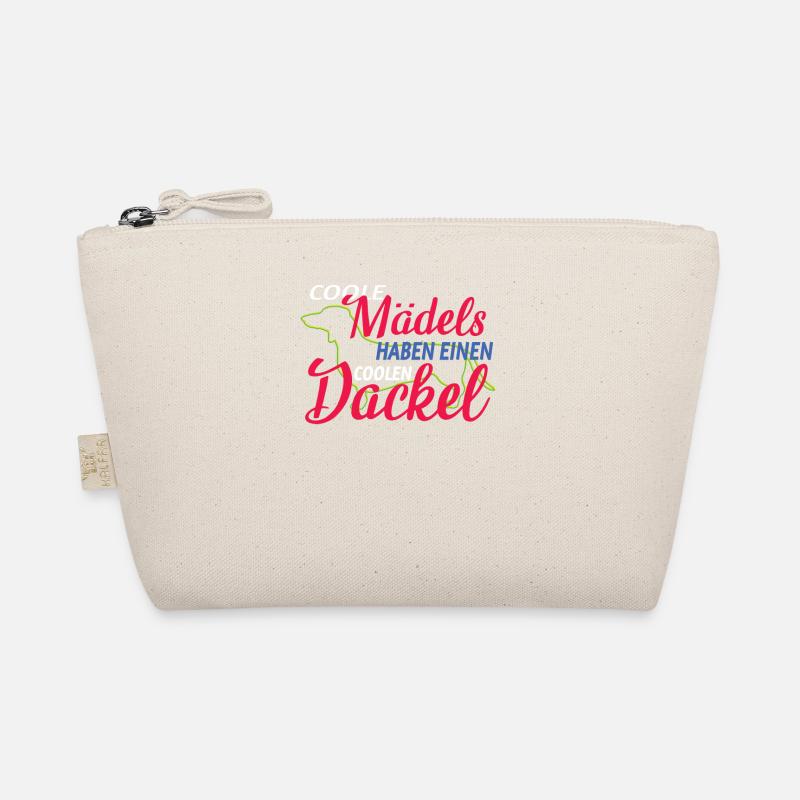 Hund Dackel Hundebesitzer Geschenkidee - Bio-Täschchen - Natur