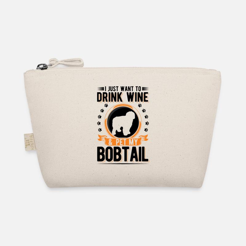 Bobtail und Wein Bio-Täschchen