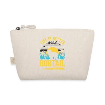 La vie est meilleure avec un bobtail - Trousse biologique - nature - Devant