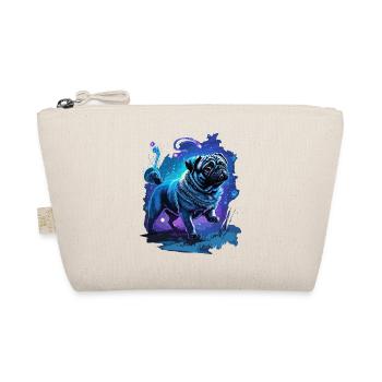 Cute Pug Enchanting Dogs Art - Organic Pouch - nature - Front