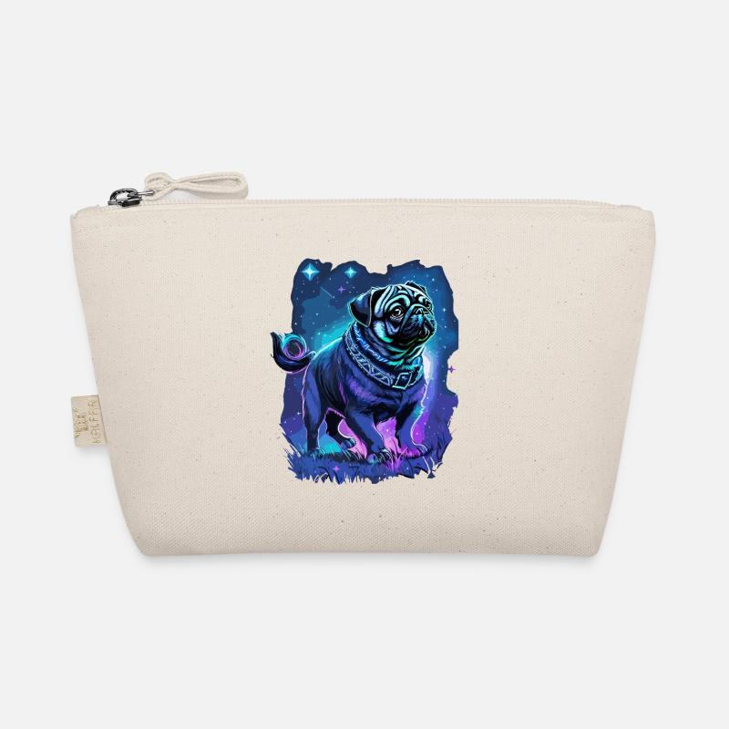 Mops Hund Mitternachtszauber Bio-Täschchen