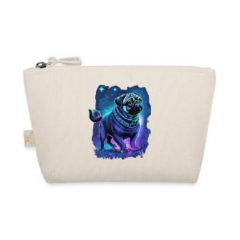 Mops Hund Mitternachtszauber - Bio-Täschchen - Natur - Vorne