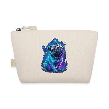 magic pug dog with magic hat - Organic Pouch - nature - Front