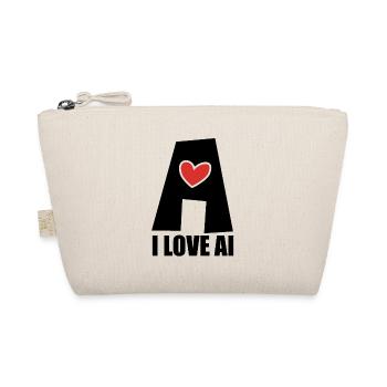 Artificial Intelligence - I love AI - Digital - Organic Pouch - nature - Front