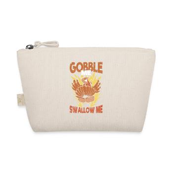 Gobble Me Swallow Me Funny Thanksgiving Dinner - Organic Pouch - nature - Front