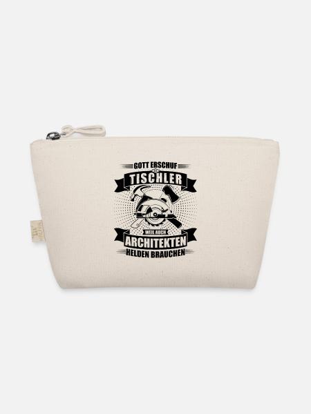 Herren Tischler TShirt Architekten Helden - Bio-Täschchen - Natur