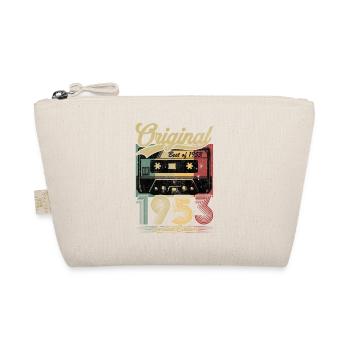 Vintage Anniversary 1953 Retro Cassette - Organic Pouch - nature - Front