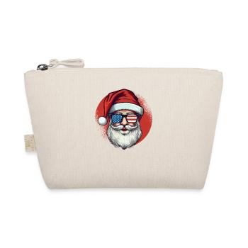 Weihnachtsmann patriotische USA Sonnenbrille - Bio-Täschchen - Natur - Vorne