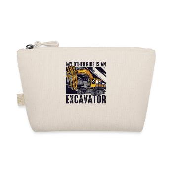 My Other Ride Is An Excavator Excavator - Organic Pouch - nature - Front