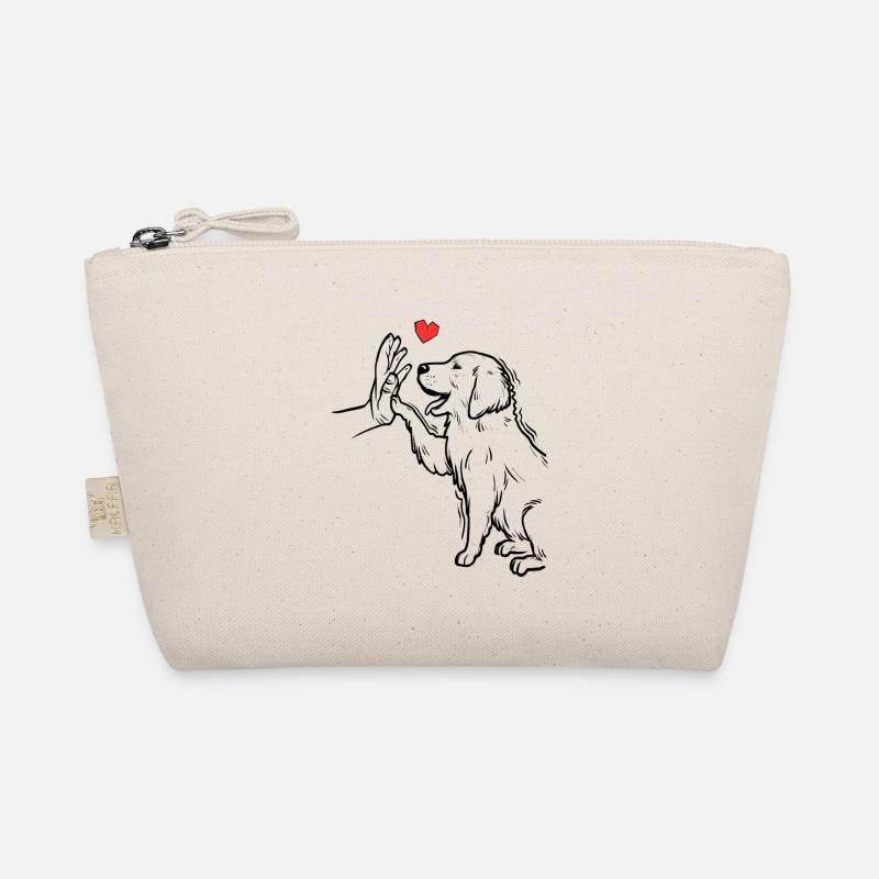 Süße Golden Retriever Liebe Golden Retriever - Bio-Täschchen - Natur