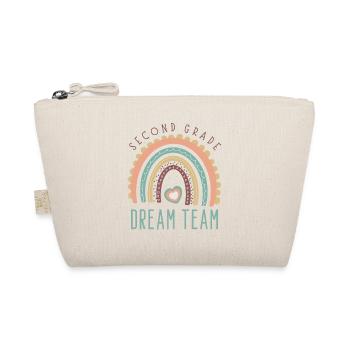 Second Grade Dream Team Retro Back To School - Organic Pouch - nature - Front