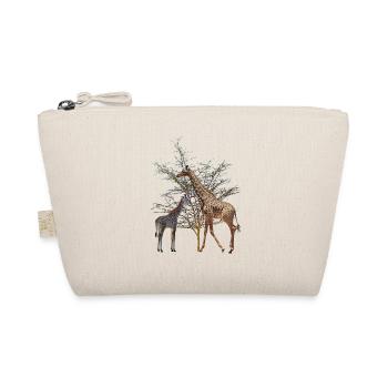 Giraffe with baby in front of yellow fever acacia - Africa - Organic Pouch - nature - Front
