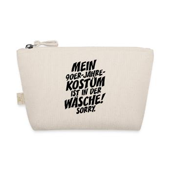 90er Jahre Kostüm Ist In Der Wäsche 90s Party 90er - Bio-Täschchen - Natur - Vorne