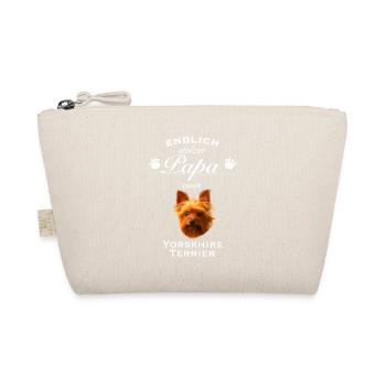 Endlich stolzer Papa - Yorkshire Terrier - Bio-Täschchen - Natur - Vorne