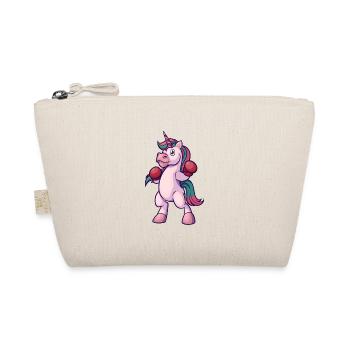 Cartoon Unicorn Boxer - Organic Pouch - nature - Front