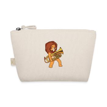 Lion de dessin animé jouant de l’euphonium - Trousse biologique - nature - Devant