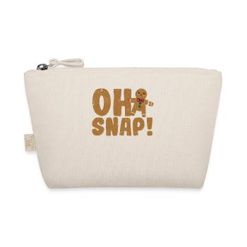 Oh Snap Gingerbread Man Weihnachtsplätzchen Xmas - Bio-Täschchen - Natur - Vorne
