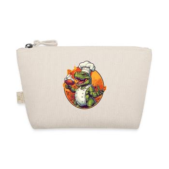 Dinosaur with cooking apron - Organic Pouch - nature - Front