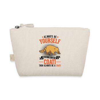 Always be yourself Coati Nasenbär - Organic Pouch - nature - Front