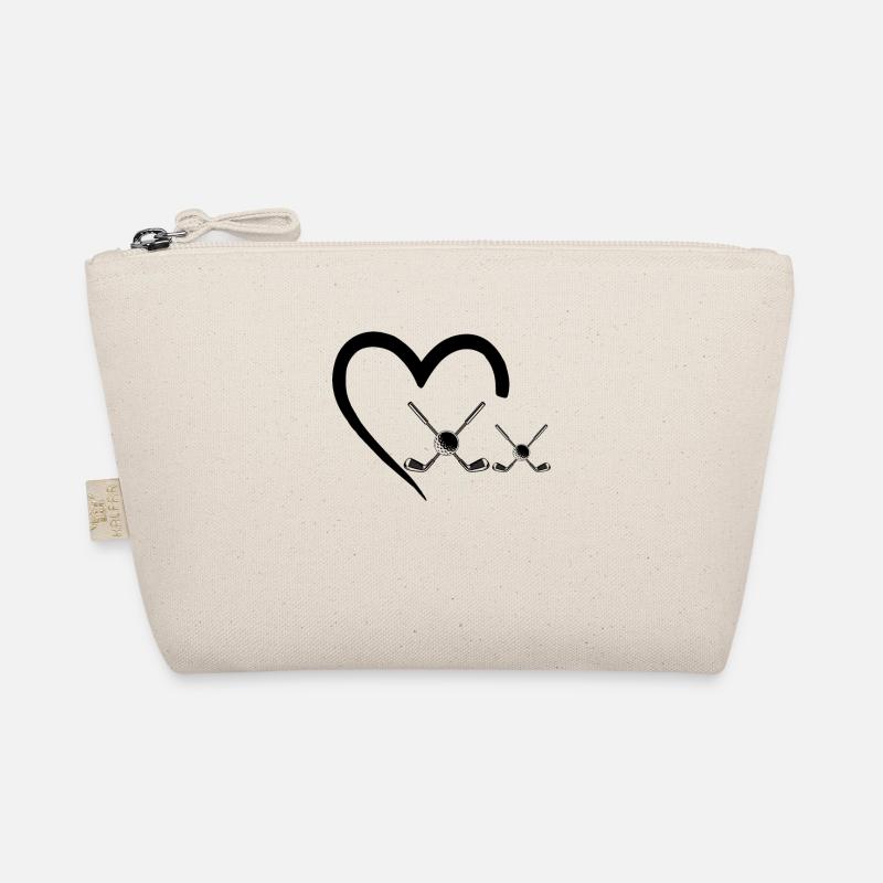 Golfing Heart Golfer Golf Player Organic Pouch