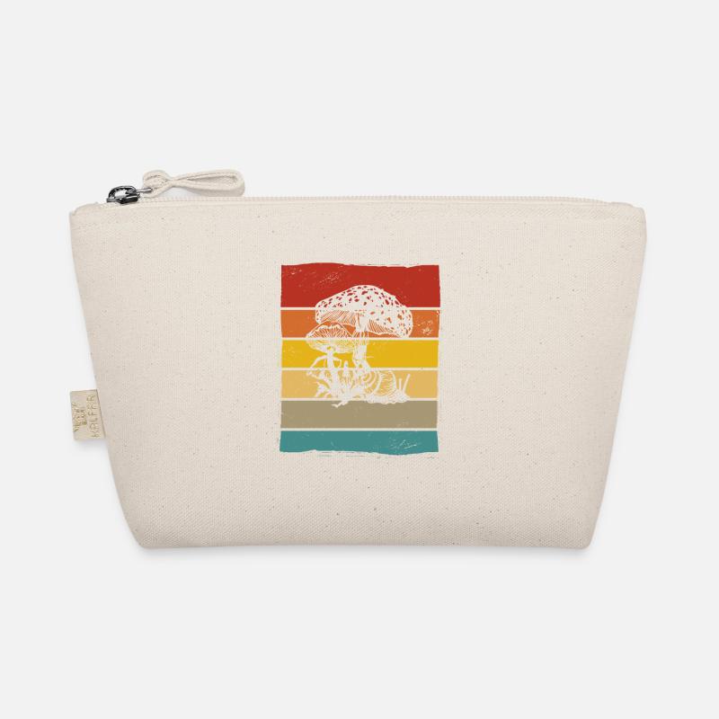Mushroom Mushrooms Boletus Toadstool Retro Gift Organic Pouch