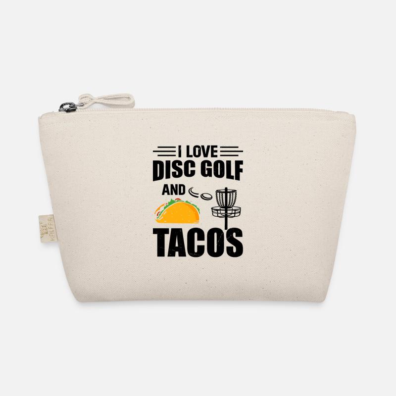 I Love Disc Golf And Tacos - Disc Golf Player Bio-Täschchen
