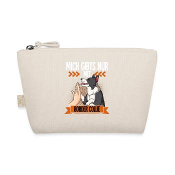Mich Gibts Nur Mit Border Collie - Bio-Täschchen - Natur - Vorne