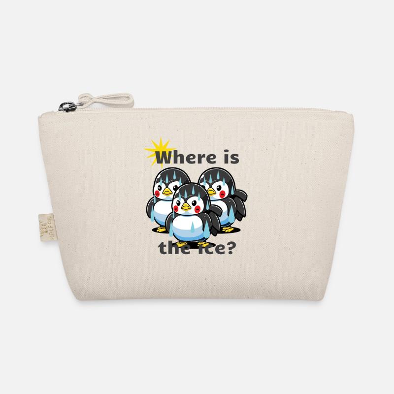 Sweating penguins. Climate it's warm. Organic Pouch
