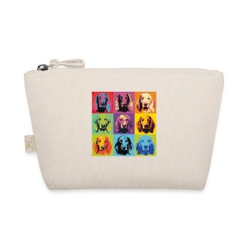 Irish Red Setter Hund Hunderasse Pop Art - Bio-Täschchen - Natur - Vorne