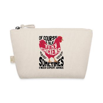 Chicken Farmer Farm Gift Women - Organic Pouch - nature - Front