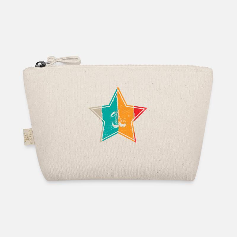 Cherry Retro Fruit Summer Star Gift Organic Pouch