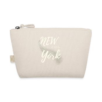 Motivierende New York Skyline Schriftart - Bio-Täschchen - Natur - Vorne
