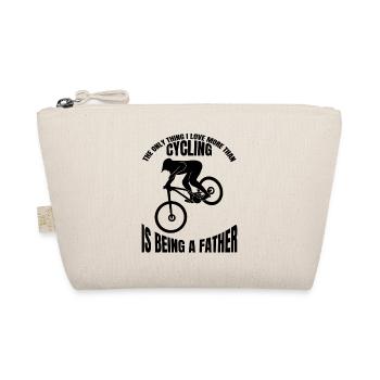 Bicycle Cycling Cyclist Cycling Cyclist - Organic Pouch - nature - Front