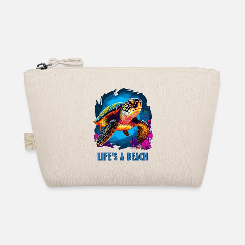 Life's a beach - Organic Pouch - nature