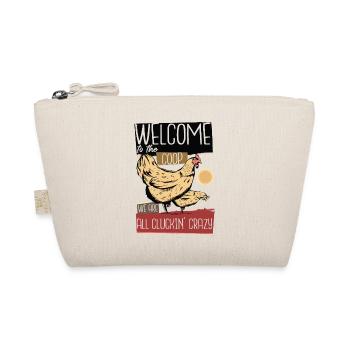 Chicken Coop Farmer Farming Hen - Organic Pouch - nature - Front