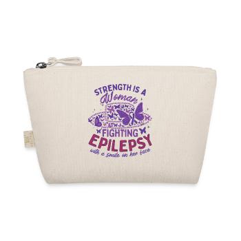 Women Epilepsy Fighter - Organic Pouch - nature - Front
