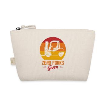 Zero Forks Given Forklift Forklifter Driver - Organic Pouch - nature - Front