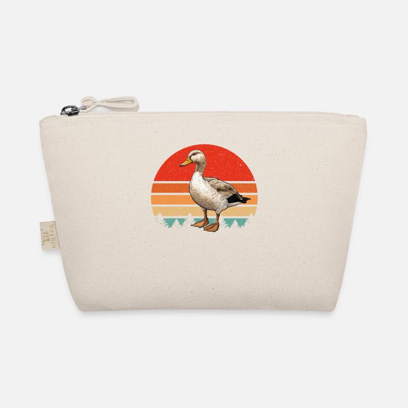 Rétro Vintage Duck Sunset Trousse biologique