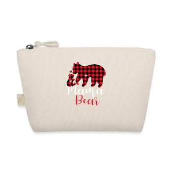 Mama Bear Noël Famille Pyjama Rouge Damier - Trousse biologique - nature - Devant