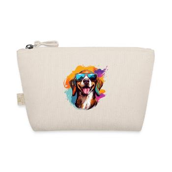 Beagle coloré portant des lunettes de soleil amoureux des chiens - Trousse biologique - nature - Devant